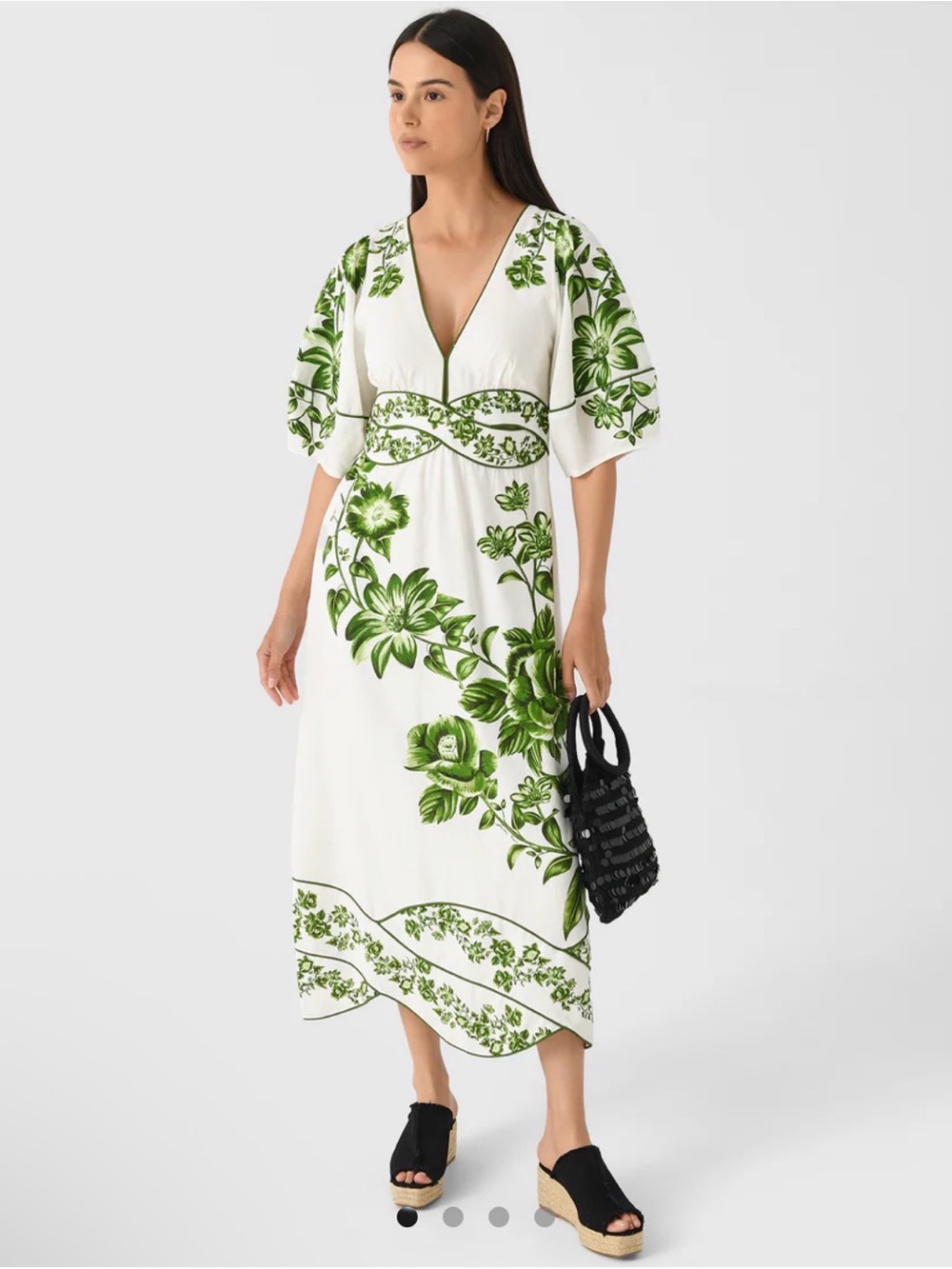 FARM RIO
Women's Floral Cascade Midi Dress- Size Medium